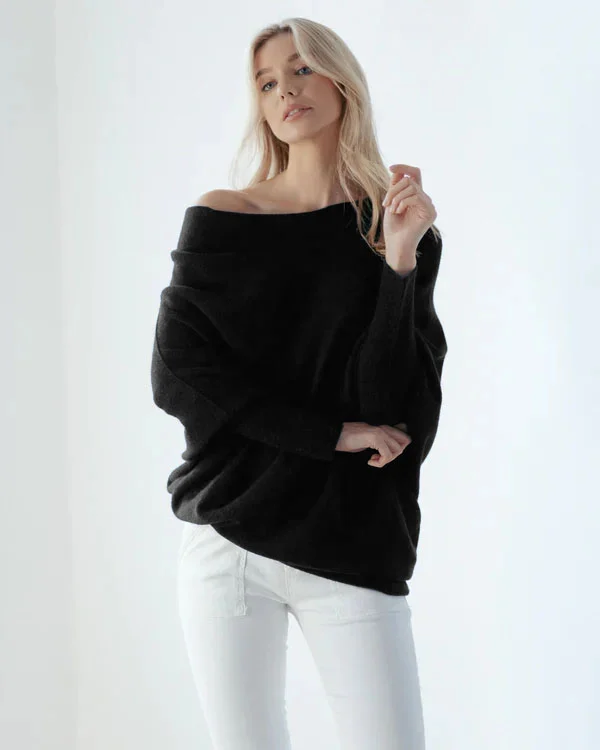 Mariemi™ - Asymmetrically Draped Sweater