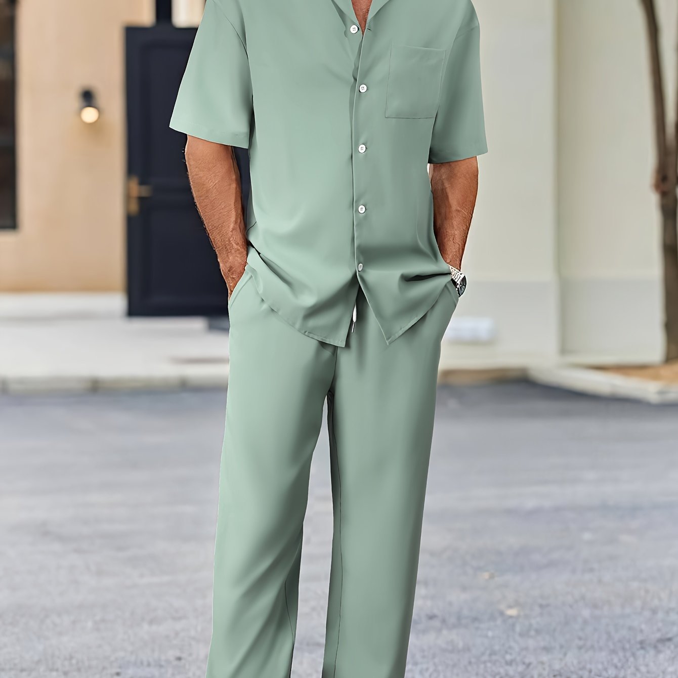 Valenzora | Summer outfit set in a single color