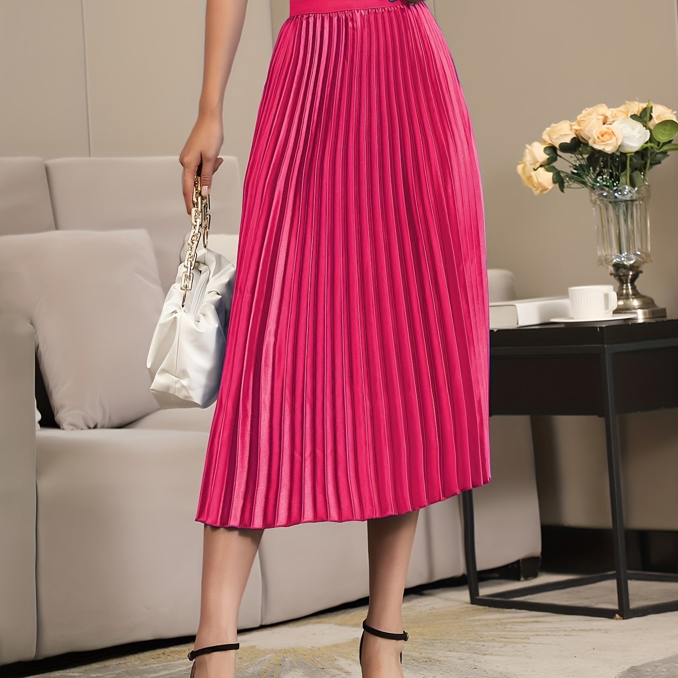 Valenzora | Elegant A-line pleated skirt
