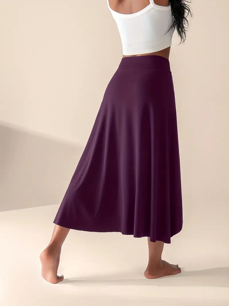 Valenzora | High-waisted slit skirt with pockets