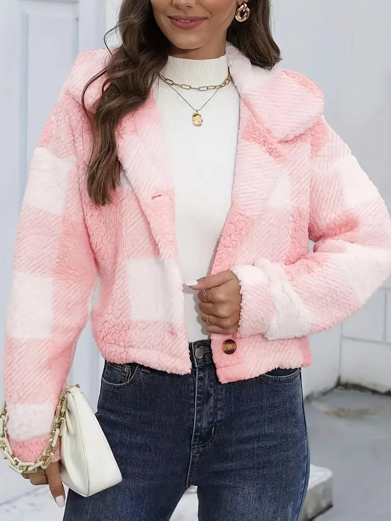 Valenzora | Comfortable winter jacket with long sleeves and buttons | Warm outerwear for winter
