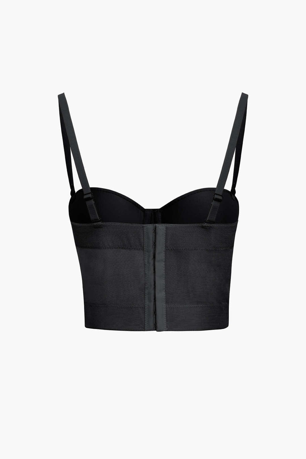 Valenzora | Figure-hugging bustier top with underwire cups and transparent mesh structure