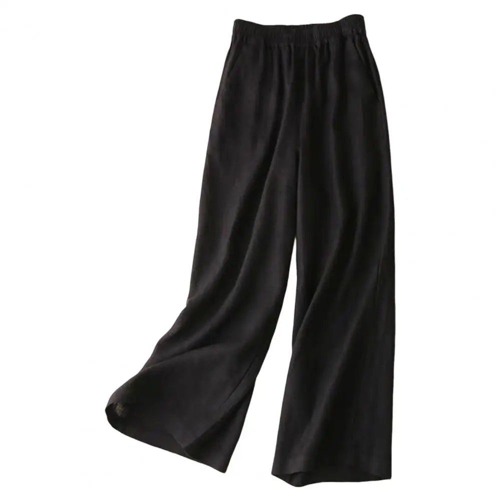 Valenzora | Wide linen cotton trousers