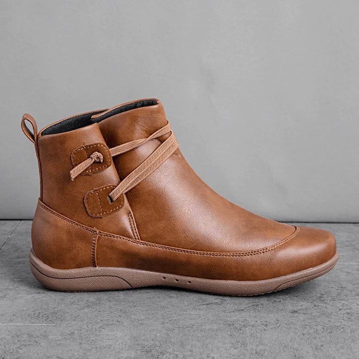 Ankle boots with straps