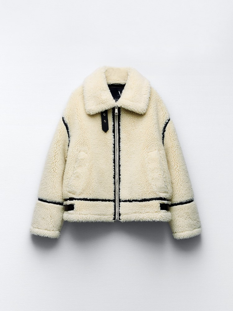 Jackets made of teddy fleece