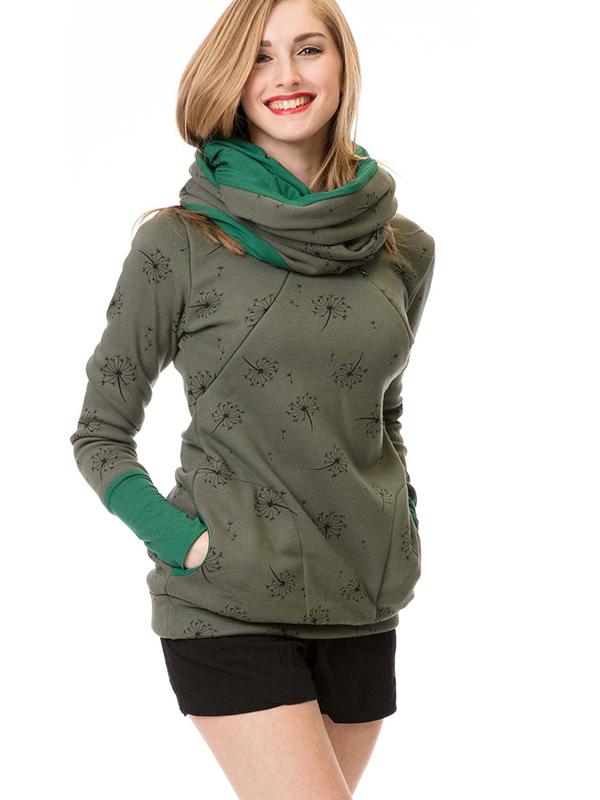 Valenzora | Maternity chaps, nurse sweatshirts, floral print, pockets, zipper, nursing wear