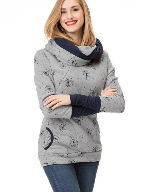 Valenzora | Maternity chaps, nurse sweatshirts, floral print, pockets, zipper, nursing wear