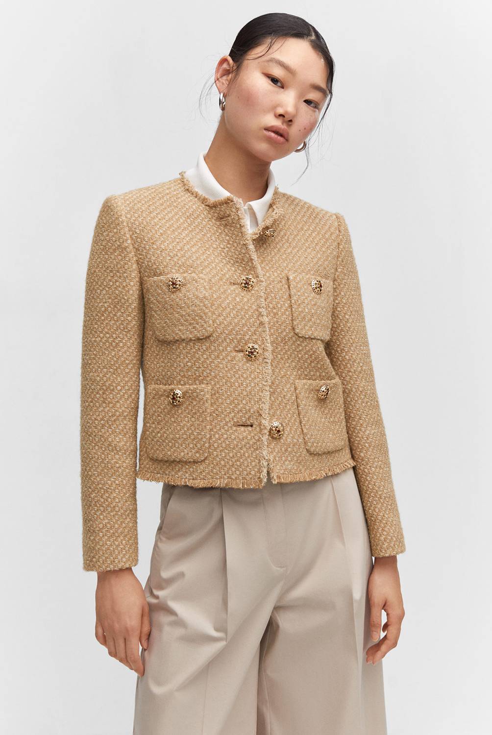 Valenzora | Kurze Tweed-Jacke