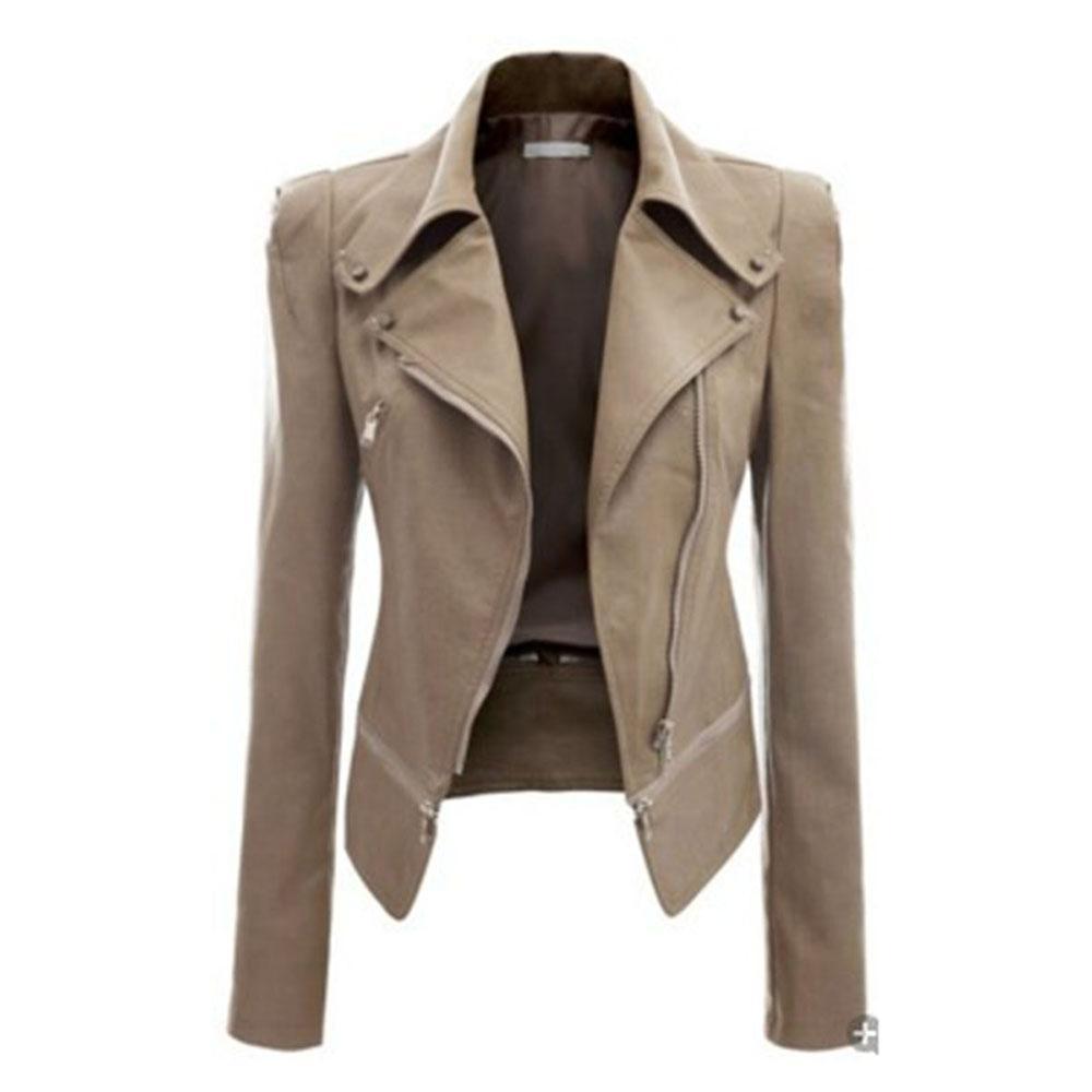 Valenzora - Women's asymmetrical zip-up motorcycle jacket with a tailored cut