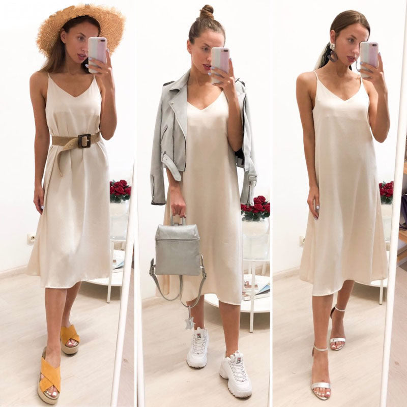 Valenzora | Spaghetti Strap Long Dress