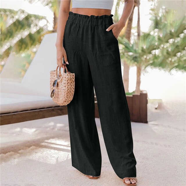 Timeless wide-leg trousers