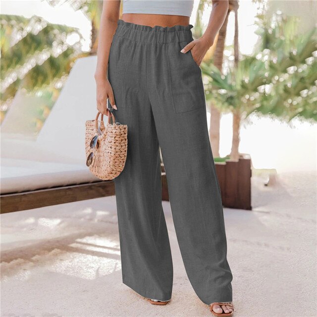 Timeless wide-leg trousers