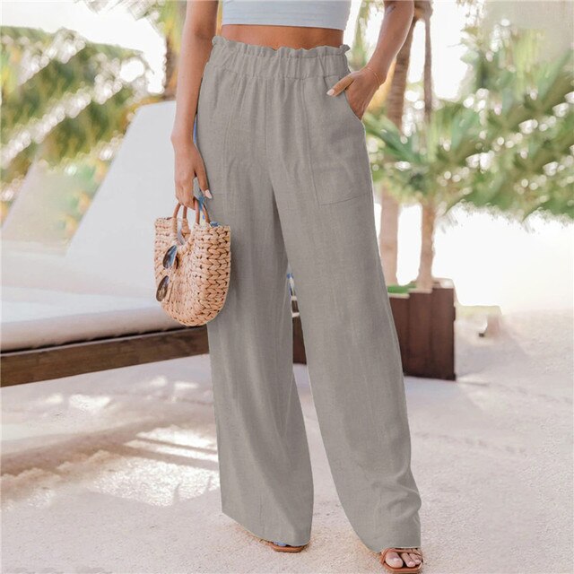 Timeless wide-leg trousers