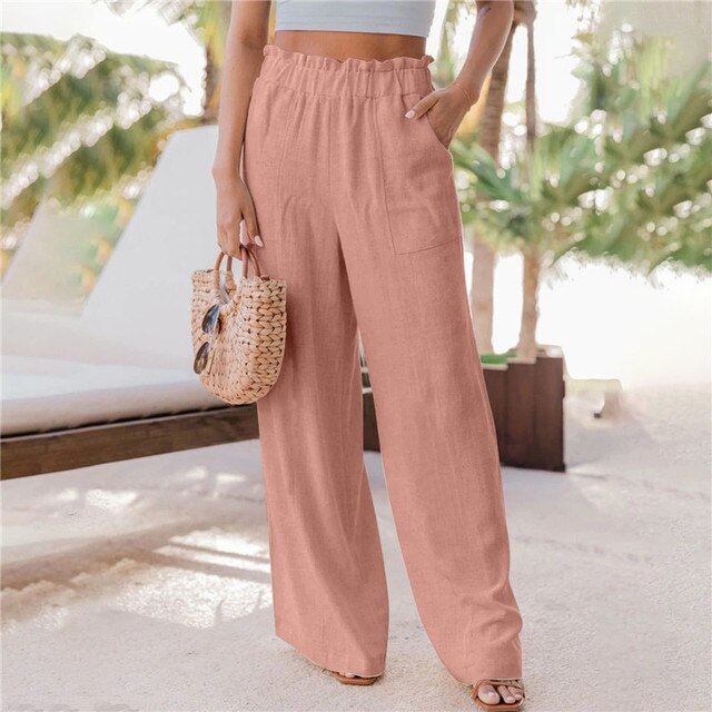 Timeless wide-leg trousers