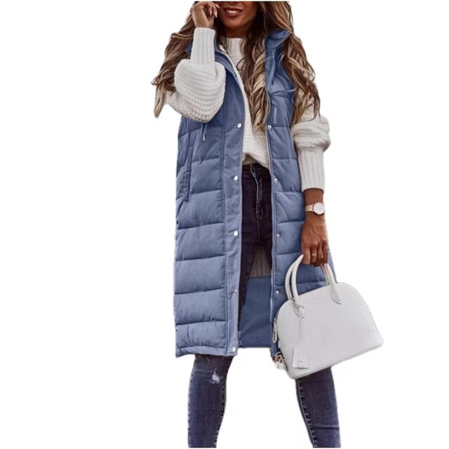 Valenzora | Sleeveless hooded vest for women
