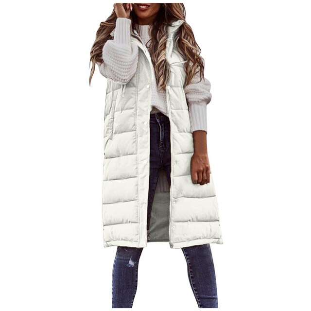 Valenzora | Sleeveless hooded vest for women