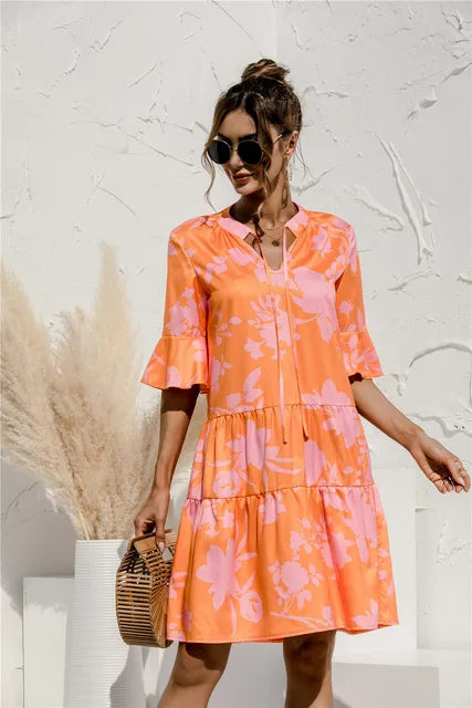 Valenzora | Vibrant Floral Summer Dress