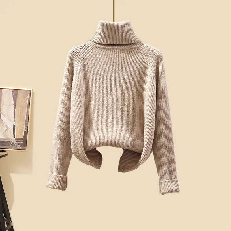 Valenzora | Elegantes 3-teiliges Rollkragenpullover-Set für Damen