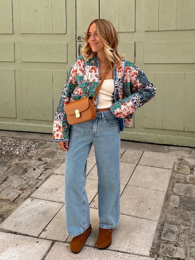 Valenzora - Soft Checkered Vintage Jacket