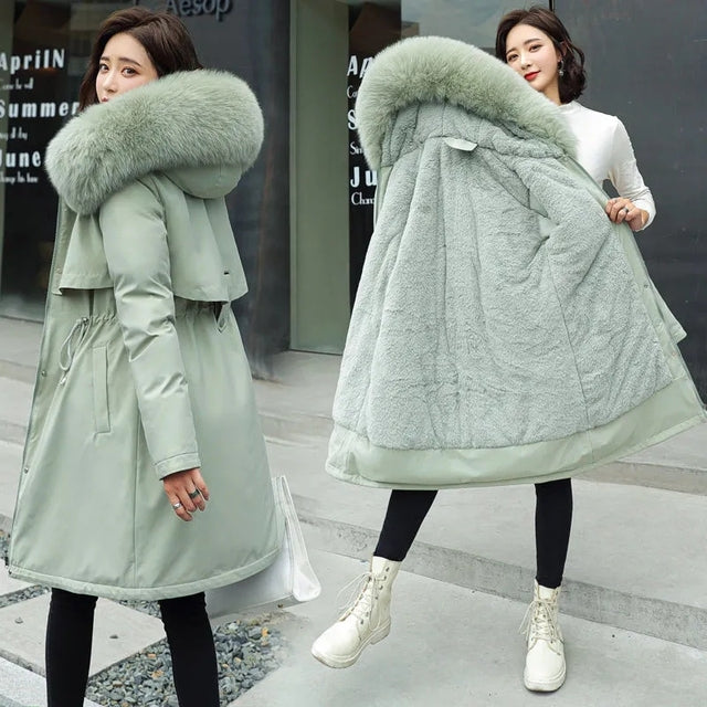 Warm, padded down jacket