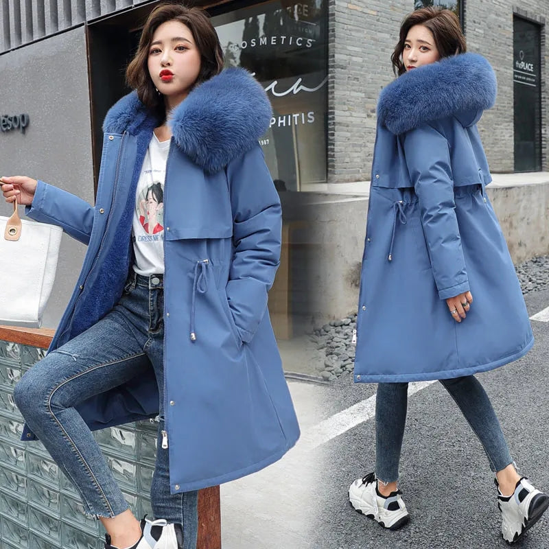 Warm, padded down jacket