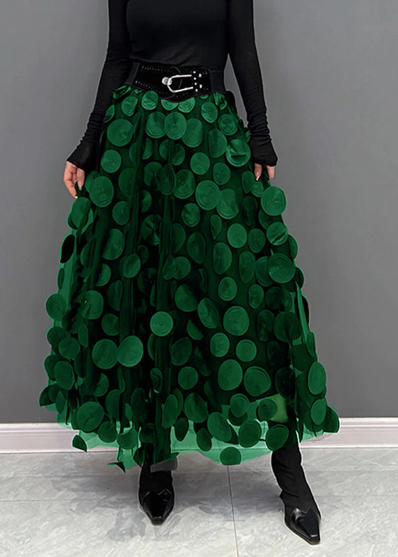 Valenzora | Chic skirt made of polka dot and tulle patchwork