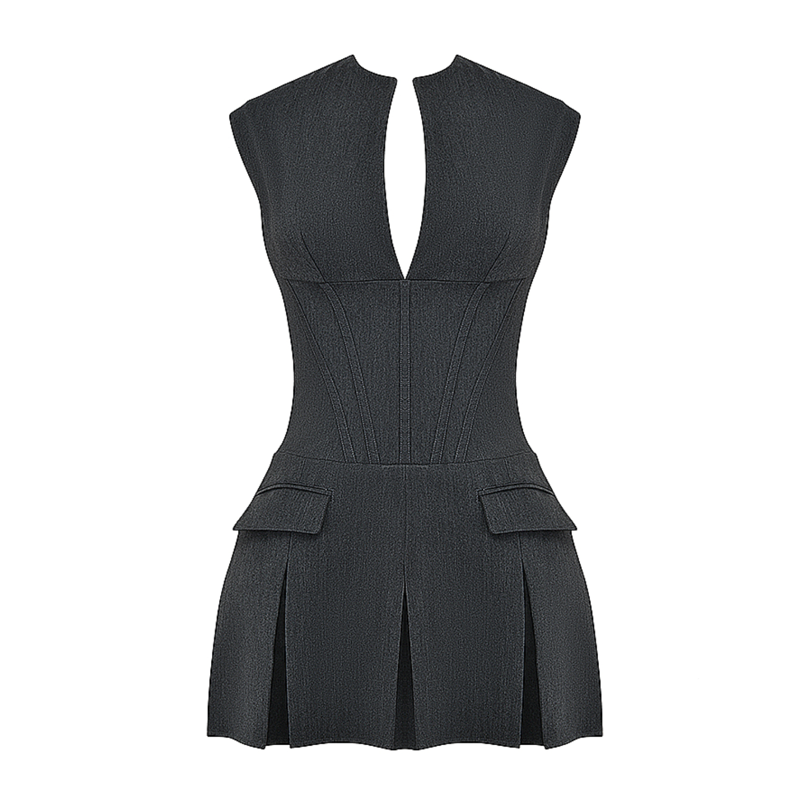 Valenzora | Mini dress with corset and pleated skirt for women