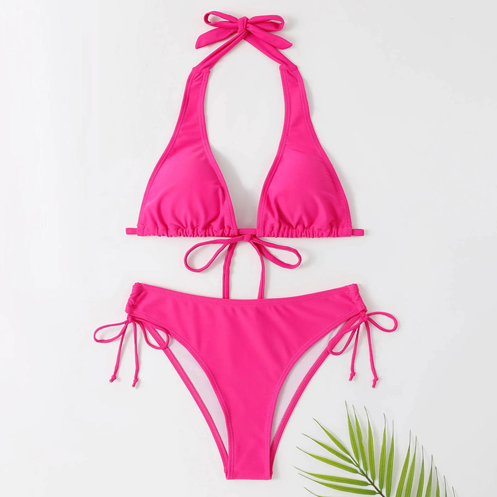 Valenzora – Klassischer schwarzer Neckholder-Bikini