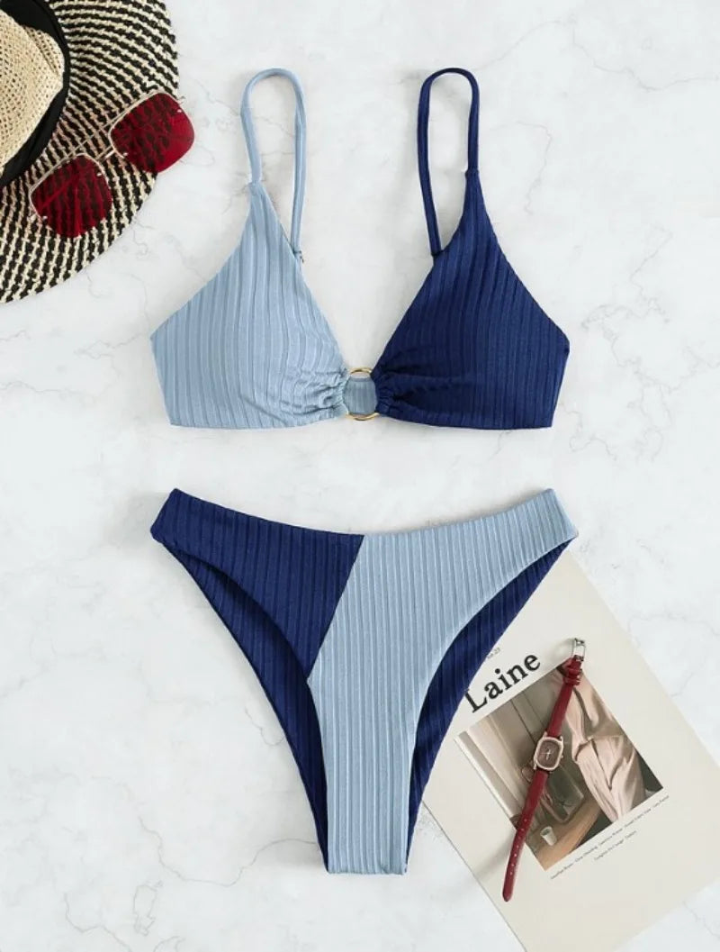 Valenzora – High-waisted push-up bikini set for women