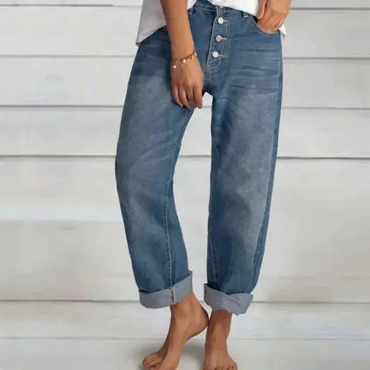 Valenzora | Loose-fitting denim jeans for women