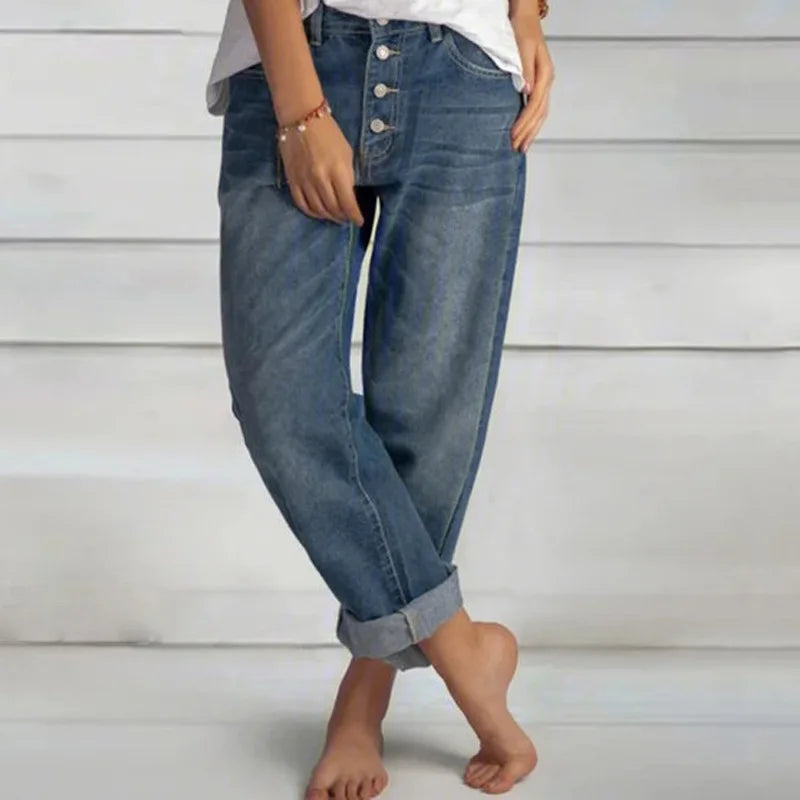 Valenzora | Loose-fitting denim jeans for women