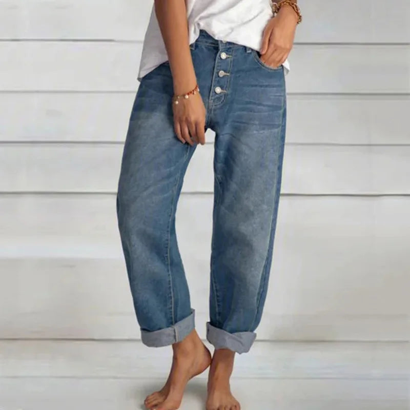 Valenzora | Loose-fitting denim jeans for women