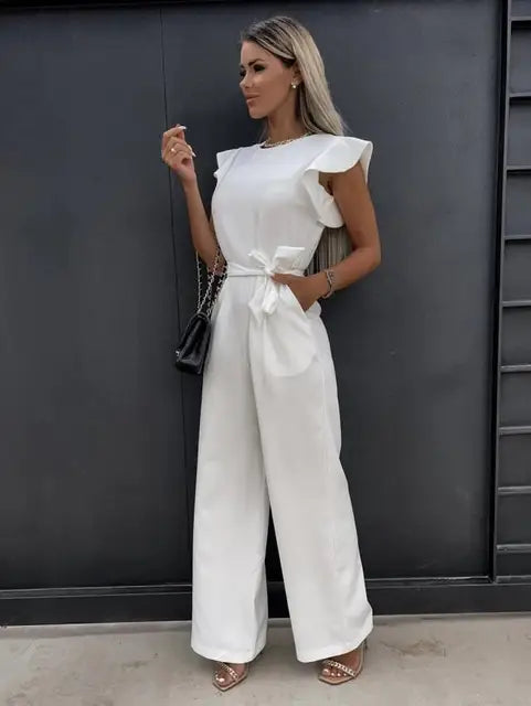 Valenzora | Women's elegant wide-leg jumpsuit