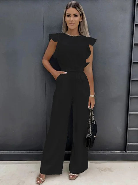 Valenzora | Women's elegant wide-leg jumpsuit