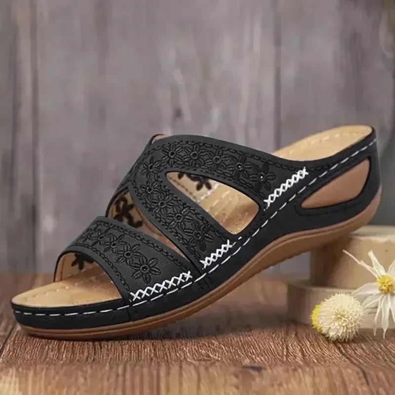 Valenzora - Premium Orthopedic Wedge Sandals with Open Toe