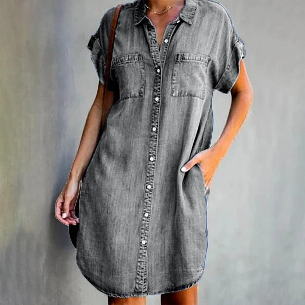 Valenzora | Elegant Denim Dress