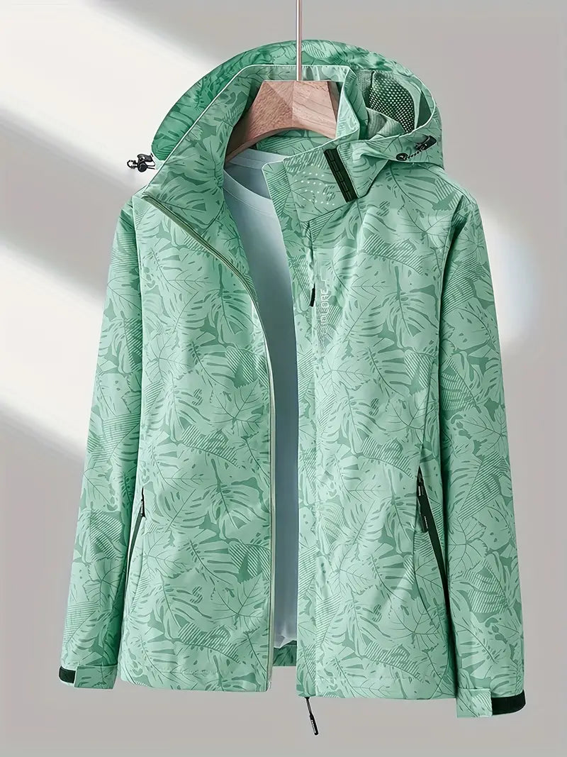 Valenzora | Women's windproof and rainproof outdoor jacket with detachable hood | Ideal for adventurous days
