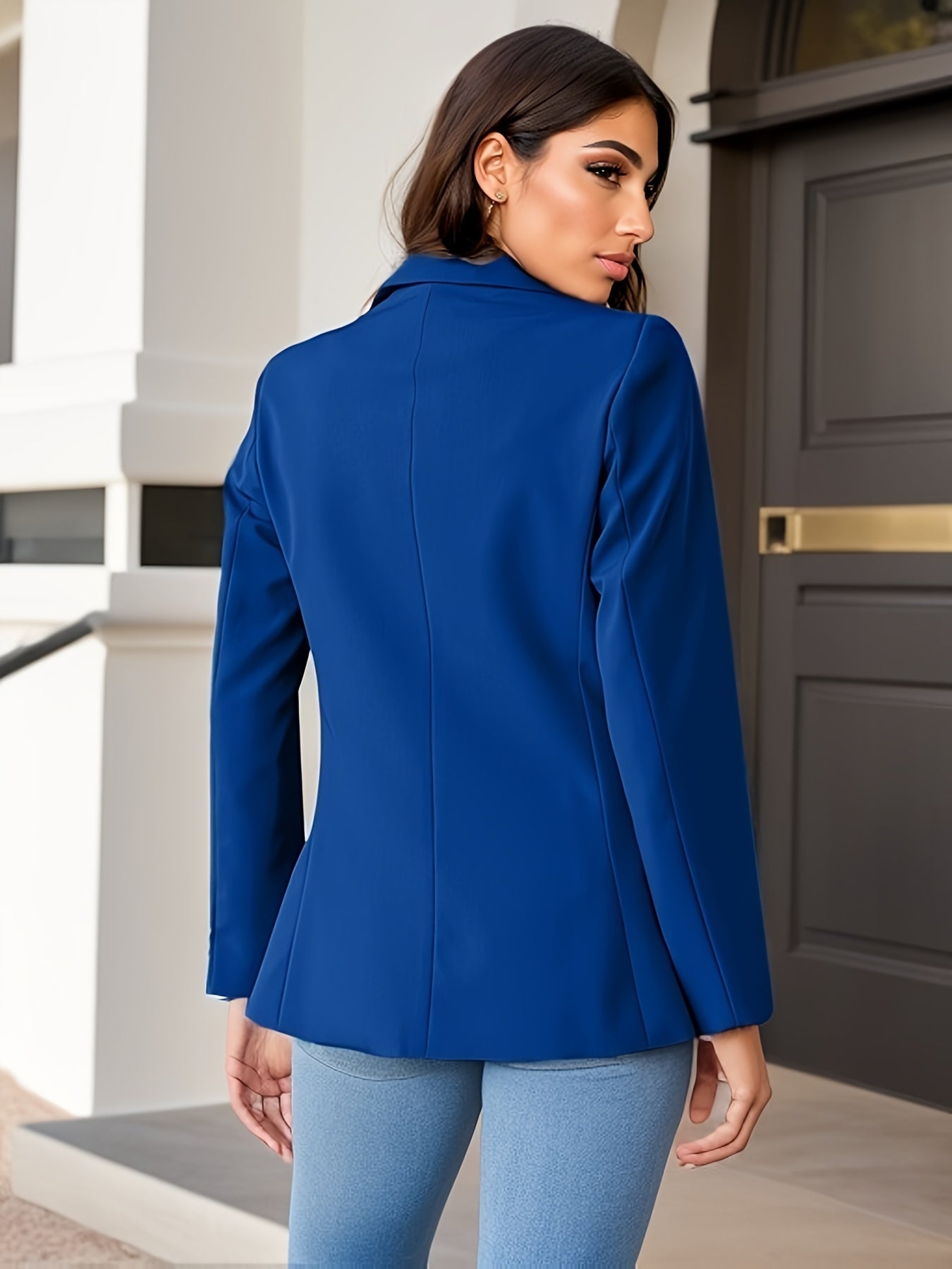 Valenzora | Elegante Herbstklassiker-Business-Blazer mit Seitentaschen für Damen