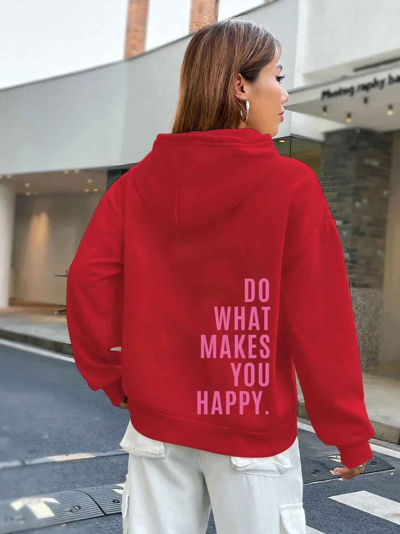Valenzora - Women's Hoodie - Casual street style with lettering