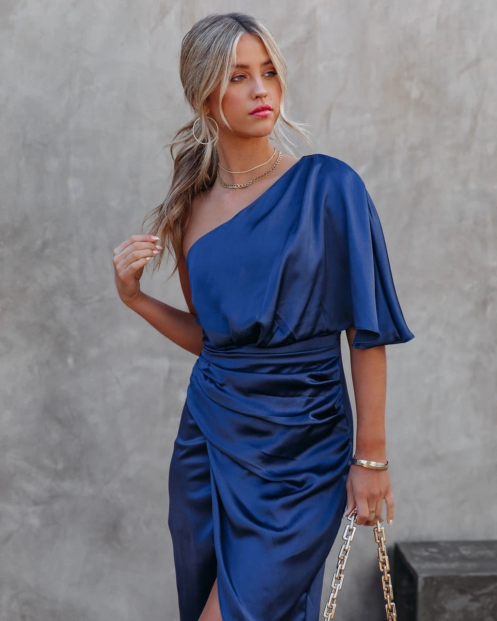 Valenzora | Sexiest one-eyed asymmetrical skirt dress women's evening dress