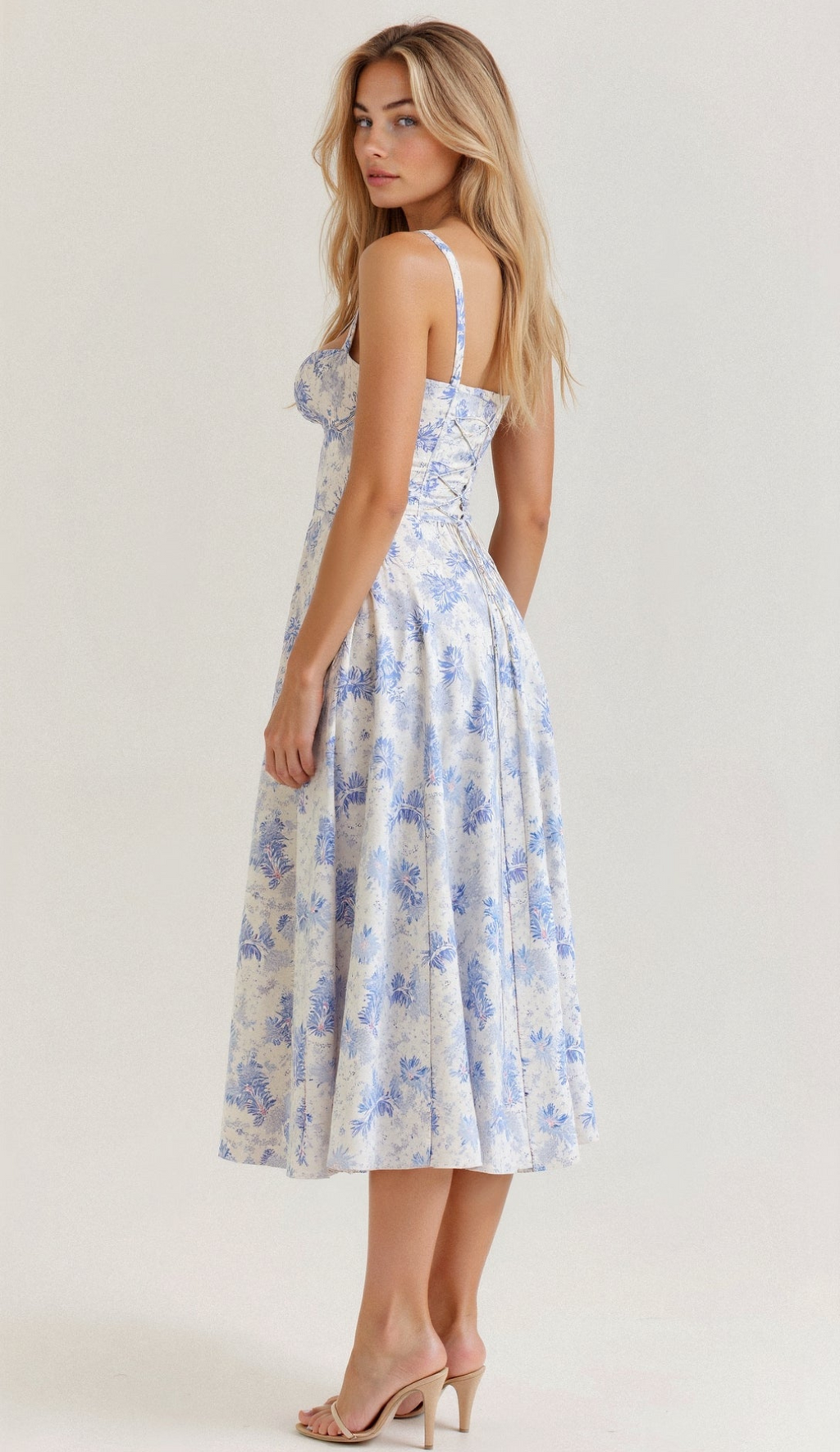 Valenzora | Geblümtes Midikleid für Damen