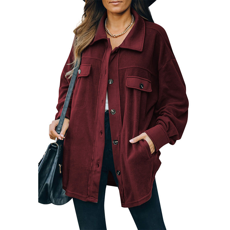 Valenzora | Fleece button-up jacket