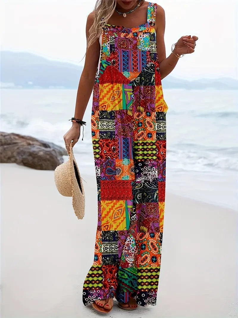 Valenzora | Colorblock jumpsuit with fashion elements