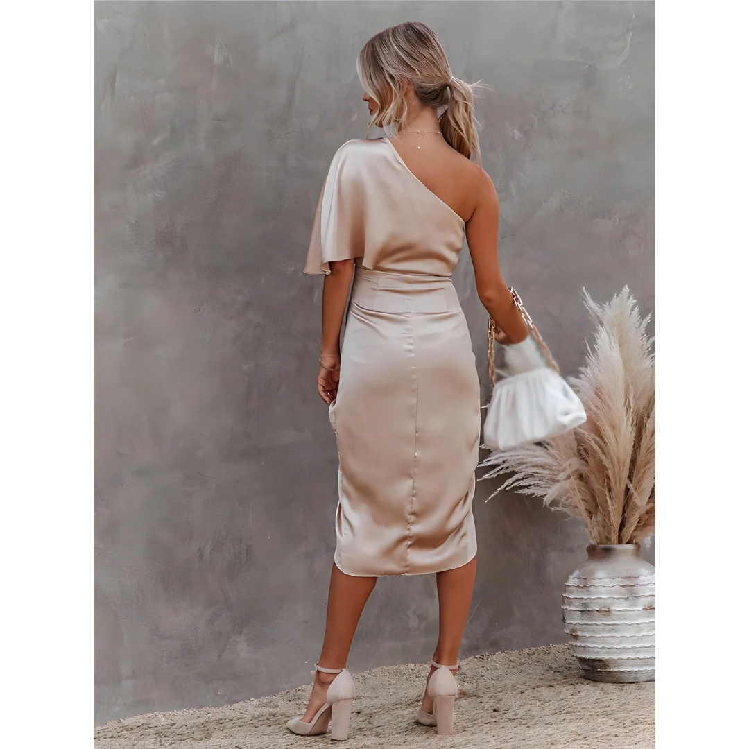 Valenzora | Mini Asymmetrical Dress for Wedding Guests for Women