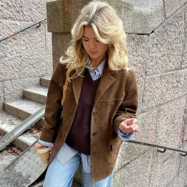 Valenzora | Luxury Suede Women's Jacket