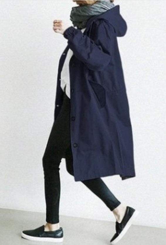 Valenzora | Trench coat with hood
