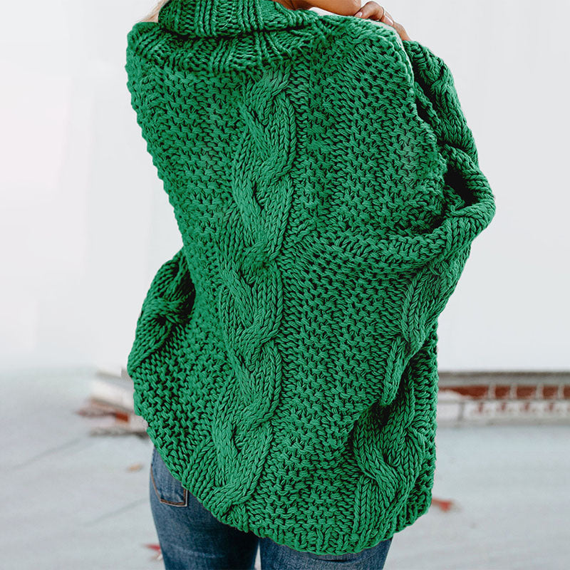 Valenzora Twisted Knit Langarm-Pullover