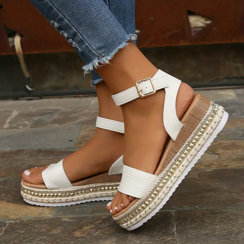 Valenzora | Luxury Platform Sandals with Straps for Women