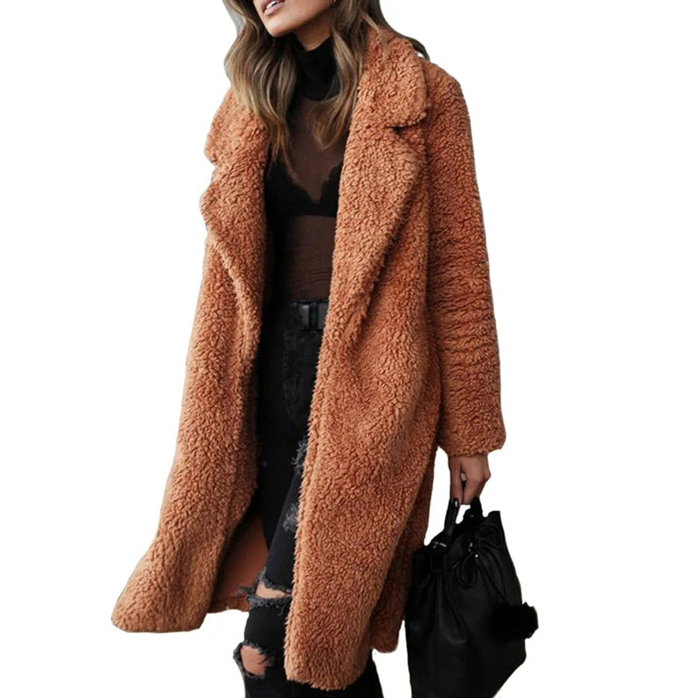 Valenzora | Elegant plush winter jacket for women