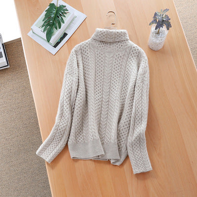 Valenzora | Luxuriöser Kaschmir-Rollkragenpullover mit Karomuster